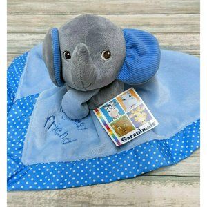 Garanimals My Best Friend Elephant Blue Gray Polka Dot Baby Security Blanket NWT